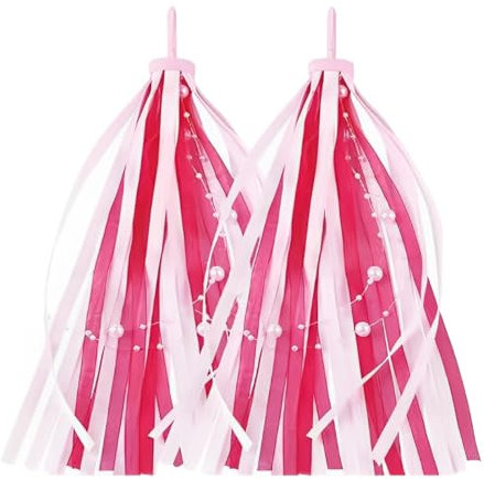 EIHI 1 Paar Kinder-Fahrrad-Streamer, Fahrrad-Lenker-Streamer Regenbogen-Fahrrad-Streamer für Kinderfahrrad, Kinderroller, Mädchen,Jungen.