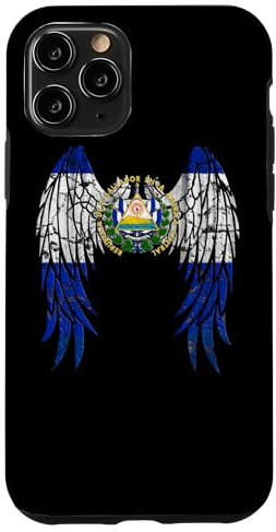 Hülle für iPhone 11 Pro El Salvadorianische Flagge Engelsflügel Jesus Christian El Salvador