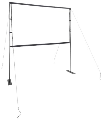 vidaXL Pantalla de proyección con Soportes 90 Pulgadas 16:9