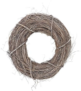 M.Kritzinger's Deko-Kranz aus feinen Ästen, 38 cm Durchmesser, Grau/Braun