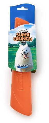 Chuckit! Super Crunch Stick - Object Report Stick - Crunchy Stick for Dogs - Toy for Mental and Physical Stimulation - Unique Tapered Size - Dimensions 30 x 12 x 5.5cm