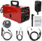 Saldatrice autoprotettiva senza gas - Saldatrice 3 in 1 MIG TIG MMA Inverter Saldatrice 220 V, con maschera di saldatura e supporto a doppia tensione