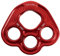 Paw Rigging Plate - Sistema de aparejo multiuso, equipo de escalada ligero, color rojo, 9 x 8,4 cm