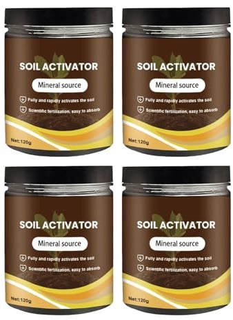 Soil Activator, Milde Erde Aktivator, Bodenaktivator, Soils Nutrition Boost for Plants Vegetables, Nährstoff Für Pflanzen, Gemüse, Pflanzendünger, Hochbeete, Blumenerde (120g-4PCS)