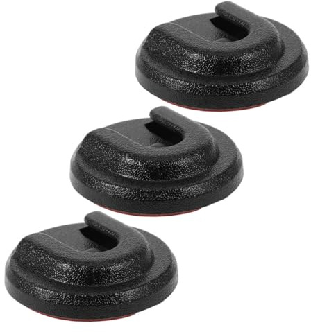 Milisten 3 pièces Support Micro sans Fil Crochet de Suspension Micro Rond Montage pour Radio Cb Voiture et Moto Clip Maintien Robuste