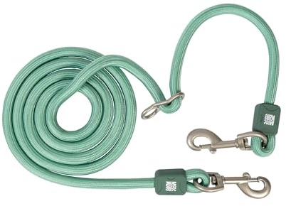 Max & Molly Tauleine Hund, Matrix 2.0, Jade/M, 3m stufenlos verstellbare Leine mit 2 Karabinern, stylische Hundeleine aus Nylon - Komfort für Dich und deinen treuen Begleiter