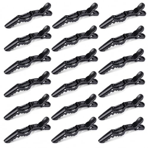 Set 18 Mollette per Capelli Professionali, Coccodrillo Capelli Clip, Accessori per Parrucchiere Antiscivolo e Resistenti, Ideali per Taglio, Colorazione, Piega, Permanente e Styling Domestico