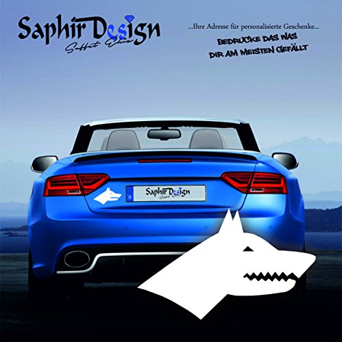 Saphir Design Göktürk Amblem/Dirilis/Islam Autoaufkleber 16x10cm A139 Weiße Vinyl Autosticker für Kfz, Outdoor, Modern, Blau