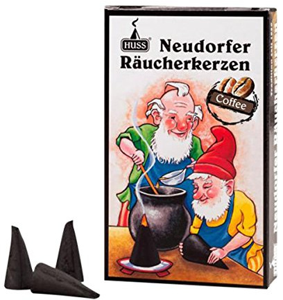 HUSS Räucherkegel für deutschen Räuchermann - Kaffee - Umweltfreundlich handgefertigt in Deutschland