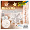 folia 410/2020 - Bastelset Bascetta Stern Weihnachtsornament, weiß/kupfer, 32 Blatt, 20 x 20 cm, fertige Größe des Papiersterns ca. 30 cm, mit ausführlicher Anleitung - ideal zur zeitlosen Dekoration