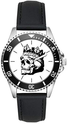 KIESENBERG Skull Totenkopf Gothic Geschenk Artikel Idee Fan Uhr L-20564