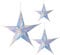 Happyyami 3pcs irisierende hängende Dekorationen Stern Folie dekorativ Regenbogen Glanz Party Ornamente für Weihnachten Hochzeit Geburtstag 12inch 16inch 24inch