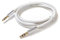 REALMAX【1m】Aux Cable For iPhone In Car - Universal Jack To Jack Nylon Braided Audio Auxiliary Headphone Wire Lead 3.5mm To Home Stereo Male Compatible With iPod, iPad, Echo Dot, Sony, Beats (White)