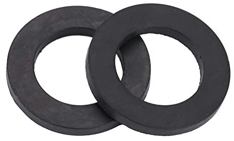 Unterlegscheiben 12-teilige O Dichtungen Flachdichtungen Gummiunterlegscheibe Ringduscharmatur Abdichten Gummimatte zum Sprühköpfen, Schwarz(1)