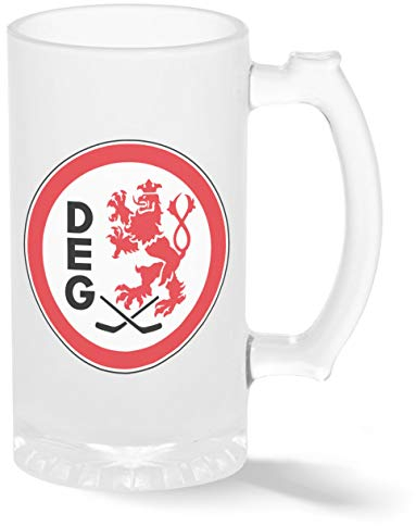 Ice Hockey Team Dusseldorf EC DEG Eishockey Pint Glasbecher Gefrosteter Transparenter Stein Neuheit Krug für Bier 500ml