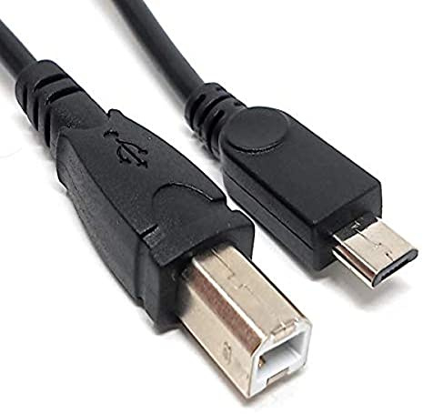 System-S USB 2.0 Kabel 95cm Micro B Stecker auf Typ B Stecker in Schwarz