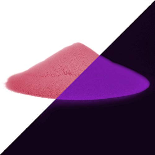 LUMENTICS nachleuchtendes Leuchtpulver Pink-Lila 40g - Selbstleuchtendes Farbpulver, Nachleuchtpigment, Nachleuchtpulver, Leuchtpulver, Schwarzlicht, UV