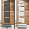 Aquamarin® Badheizkörper - vertikal, 50 mm Mittelanschluss, 6 bar, Wandmontage - Handtuchwärmer, Paneelheizkörper, Badheizung, Handtuchheizkörper, Handtuchtrockner (1500x450mm, Weiß)
