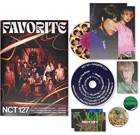 NCT 127 The 3rd Album Repackage [ FAVORITE ] - ( CATHARSIS Ver ) Photobook + CD-R + Pendant Card + Postcard + Bookmark + Photo Card + OFFICIAL POSTER