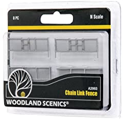 Woodland Scenics A2993 Maschendrahtzaun Spur N 1:160