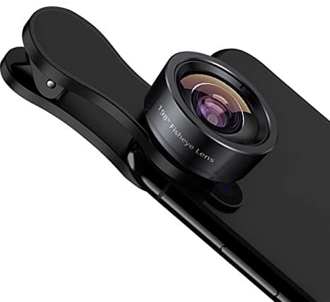 KEYWING Fischaugenobjektiv 198° Fish Eye Phone Camera Lens Kit for iPhone Fish Bowl Camera Lens Attachments for iPhone 7 8 x xr 11 12 13 pro max Samsung Smartphone