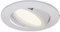 HCFEI 1er set LED Einbaustrahler dimmbar weiß-matt schwenkbar 5W flach 230V Einbau-Spot Strahler Einbauspot 68mm Bohrloch, 120°Abstrahlwinkel (Warmweiß 3000K)