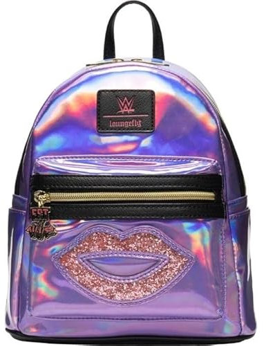 Loungefly - WWE - Bianca Belair Lips SDCC 2022 Exclusive Purse, Multiple, S, Wwe Wrestlemania Bianca Belair Purse
