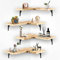 DriSubt 4 Pack Wandregal Eckregal, Schweberegal, Eckregal aus Holz, Lagerregale für Schlafzimmer, Wohnzimmer, Badezimmer, Küche, Büro, Bauernhaus (Light Colour)