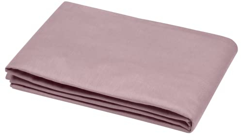 STOF - Housse de Couette -Taille 240x220 cm - 100% Coton certifié Oeko-Tex - Couleur Vieux Rose -Modèle Eden - Linge de Lit pour Maison - Idéal lit Double Queen Size ou Standard - 2 Personnes