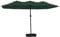 vidaXL Parasol à double tête vert 449x245 cm, parasol de jardin, parasol d'extérieur, parasol de patio, parapluie, parapluie d'extérieur