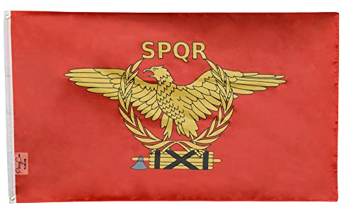 Flagge 90 x 150 cm (ohne Fahnenmast) SPQR IXI FT Banner Große Flagge Römische Garage Man Cave Indoor Outdoor