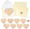HOWAF Schwangerschaft Verkünden Ideen mit 8 Holz Herzen, Schwangerschaftsverkündung Schwangerschaft Baby Verkündung | Du Wirst Opa/Oma/Du Wirst Papa/Tante/Onkel/Bruder/Schwester| Envelopes Stickers