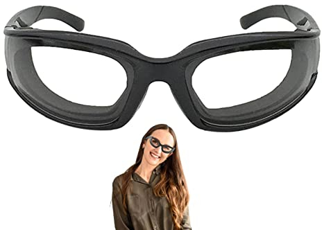 Zwiebelbrille für Damen – Augenschutzbrille zum Schneiden reißfest und ohne Schneiden, Schutzbrille für Laborsicherheit über der Brille mit Beschichtung