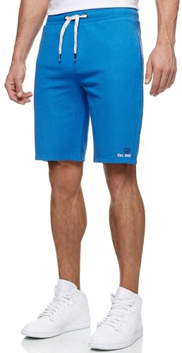 Indicode Herren INRobbie Sweatshorts Shorts mit Kordelzug und 3 Taschen | Bequeme Shorts für sommerliche Tage, kurze Hose, Herrenshorts, Sportshorts, Sweatshorts, Freizeithose, Sommerhose für Männer