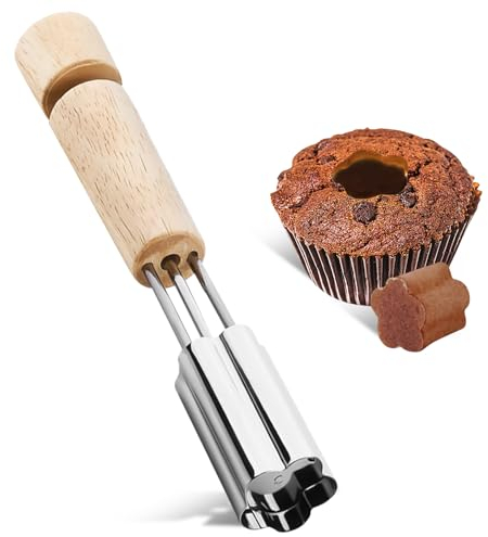 Cupcake Corer, Stainless Steel Cupcake Corer Tool Used for Cupcake Filler Tool Cake Baking Accessories, Reusable Corer Tool Kitchen Cookie Baking Filling and Decorating Cupcake Accessories Tool