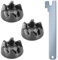 3 x Coupling 9704230, Coupling Driver, Blender Rubber Coupler with Key Compatible with KitchenAid Models KSB52, KSB5, 5KSB52, 5KSB5