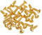 sourcing map 30pcs 3MM Electric Guitar Bass Pickguard Screws Scratch Plate Mounting Screw for SQ TL Guitar, Gold