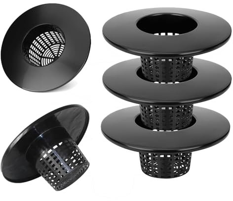 CHTASO 6 in. Wide Lip Bucket Basket (Pack of 5) | 5 Gallon Bucket Lids for DWC, Net Pots for Hydroponics