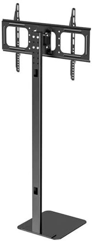 Soporte de suelo universal para 30 televisores de 86 pulgadas, soporte giratorio ajustable con base resistente que soporta hasta 175 libras