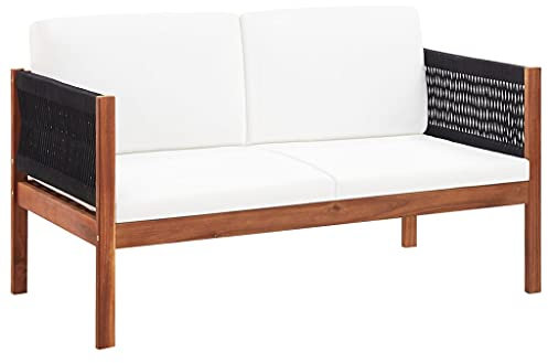 Myheimly Gartensofa 2-Sitzer Massivholz Akazie