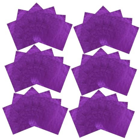 Happyyami 100pcs Aluminum Foil for Chocolates and Sheets for Parties Weddings and Holiday Wrapping
