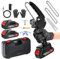 Mini Chainsaw 6 Inch Electric Chainsaw Cordless with 2 Batteries & 2 Chains,Small Chain Saw with Safety Lock for Tree Trimming, Garden, Wood Cutting Gift for Men Husband Fathers