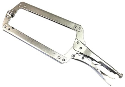 HGZLQKD C-clamp Locking Plier Vise Grip Welding Electrician Maintenance Ergonomics Grip Metal C Clamp Welding Pliers for Craftsmen, 18 inch
