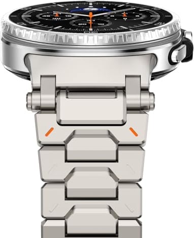 NewWays Kompatibel für Samsung Galaxy Watch 8 Classic 46mm/Watch 8 44mm 40mm Edelstahl Metall Armband
