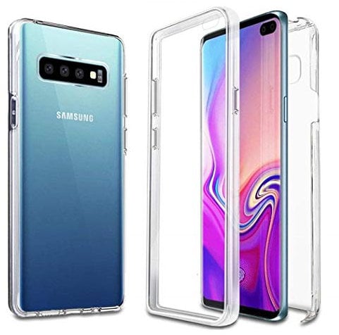 TypeandColor Cell Phone Case, Clear Silicone Gel Case Cover, Samsung Galaxy S8, Full Protection (Front & Back