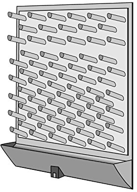 neolab S de 4250 – Tabla escurridora (PS), 45 mm x 65 mm (L x H), varillas de 72