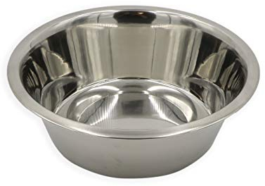 Aimé | Gamelle pour Chien | Gamelle en Inox | Eau et Nourriture pour Chiens | Résistant et Facile à Entretenir | Diamètre 24,5 cm | Contenance 2,8 L | Ecuelle conçue pour Grands Chiens