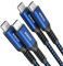 NIMASO USB C to USB C Cable Fast Charger [2-Pack 2M], 60W 3A Type C to Type C PD Fast Charging Lead for iPad Mini6,Pro 2021,MacBook air,Samsung Galaxy S20 Ultra/S21+/Note10,Huawei,Google Pixel 4XL/3a