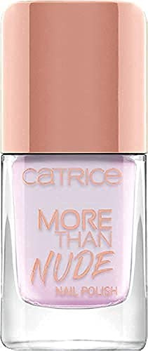CATRICE More Than Nude Nail Polish, Nailpolish, Nagellack, Nr. 11 Shine Lavenderous!, transparent, langanhaltend, scheinend, ohne Aceton, vegan, Mikroplastik Partikel frei (10,5ml)