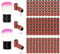 Iyowei 300Pcs Aluminium Oxide Nail Sanding Bands, 80# 120# 180# Grit, Brown, Purple, Pink, Compatible with Natural & Artificial Nails, Wood
